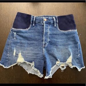 Good American maternity side panel shorts size 2/26